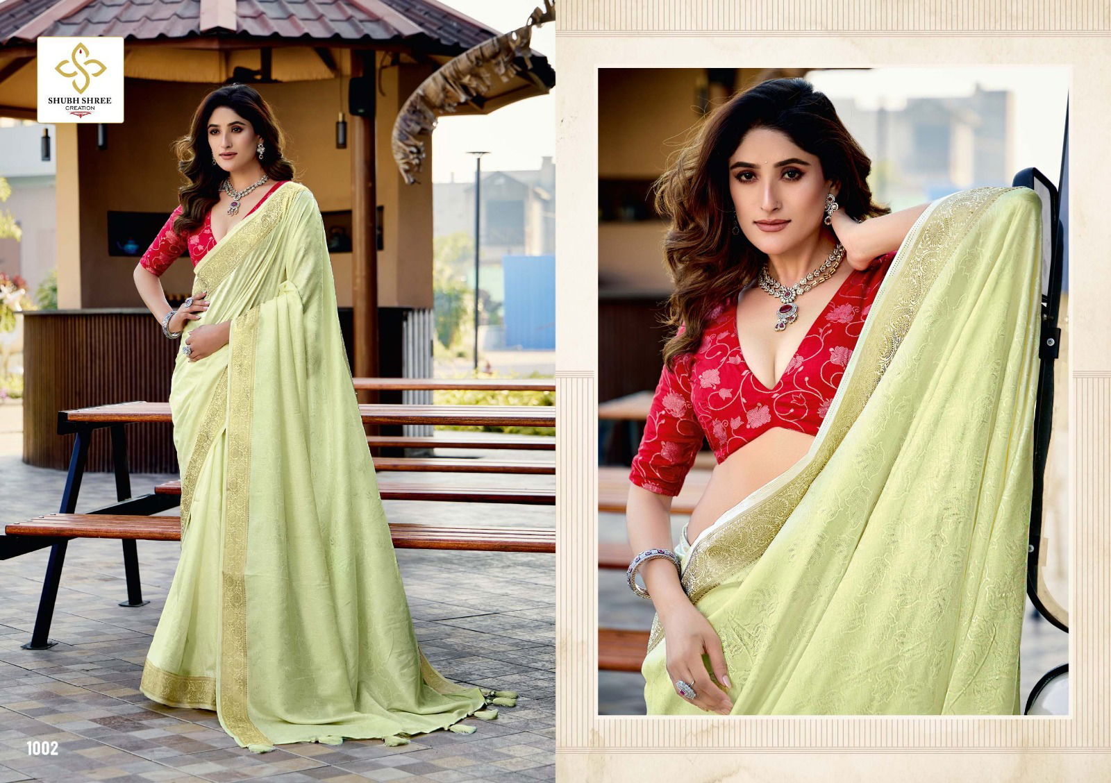 Anupriya By Shubh Shree Velvet Tusser Silk Saree Exporters In India